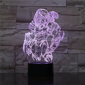 

2019 best selling 3D Lamp The Predator for living room decoration touch sensor realistic present for child led night light lamp