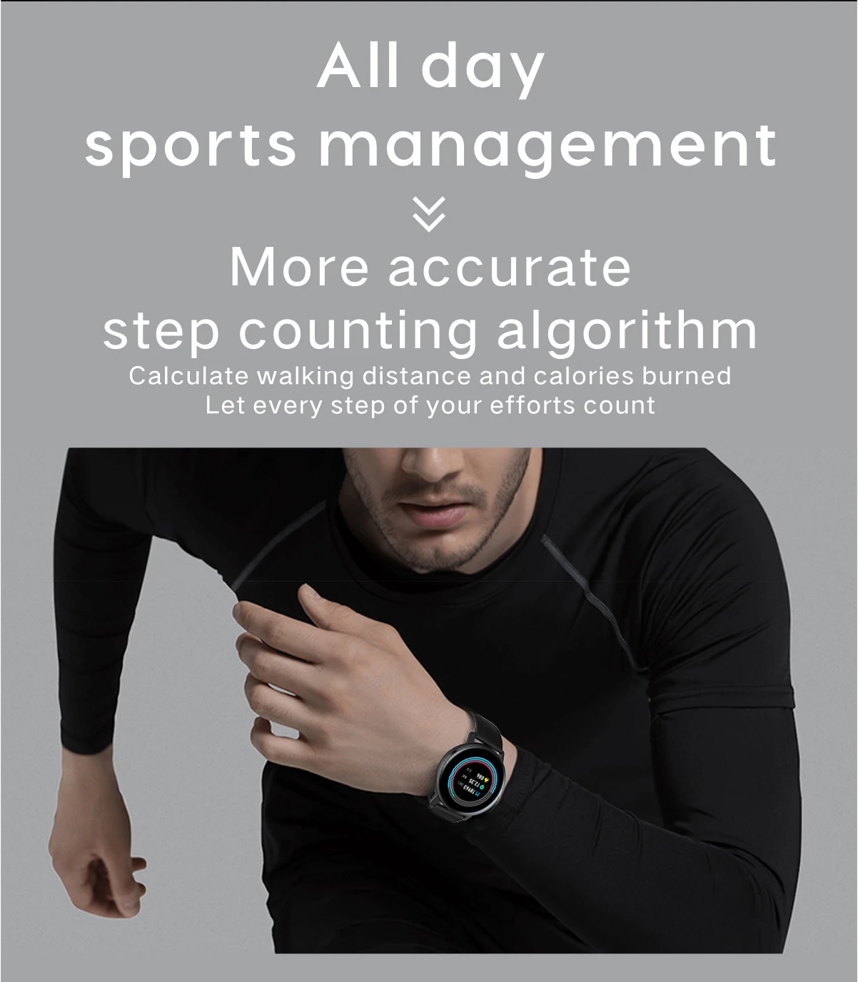 Красочные умные часы для мужчин водонепроницаемый монитор сердечного ритма фитнес-трекер часы управление музыкой Шагомер Smartwatch для iOS Android