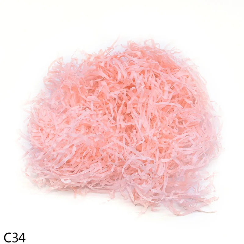 50/100 г конфетти измельченные Crinkle бумага DIY Подарочная коробка наполнение крафт бумага Свадьба День Рождения Вечеринка домашний декор подарочная упаковка наполнитель - Цвет: C34