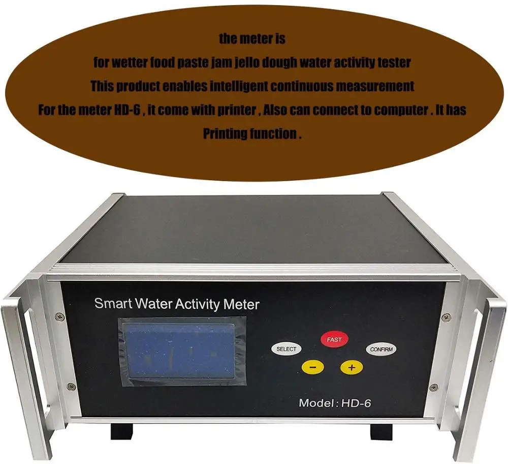 Water Activity Testing Instrument with HD 6 digital Water Activity