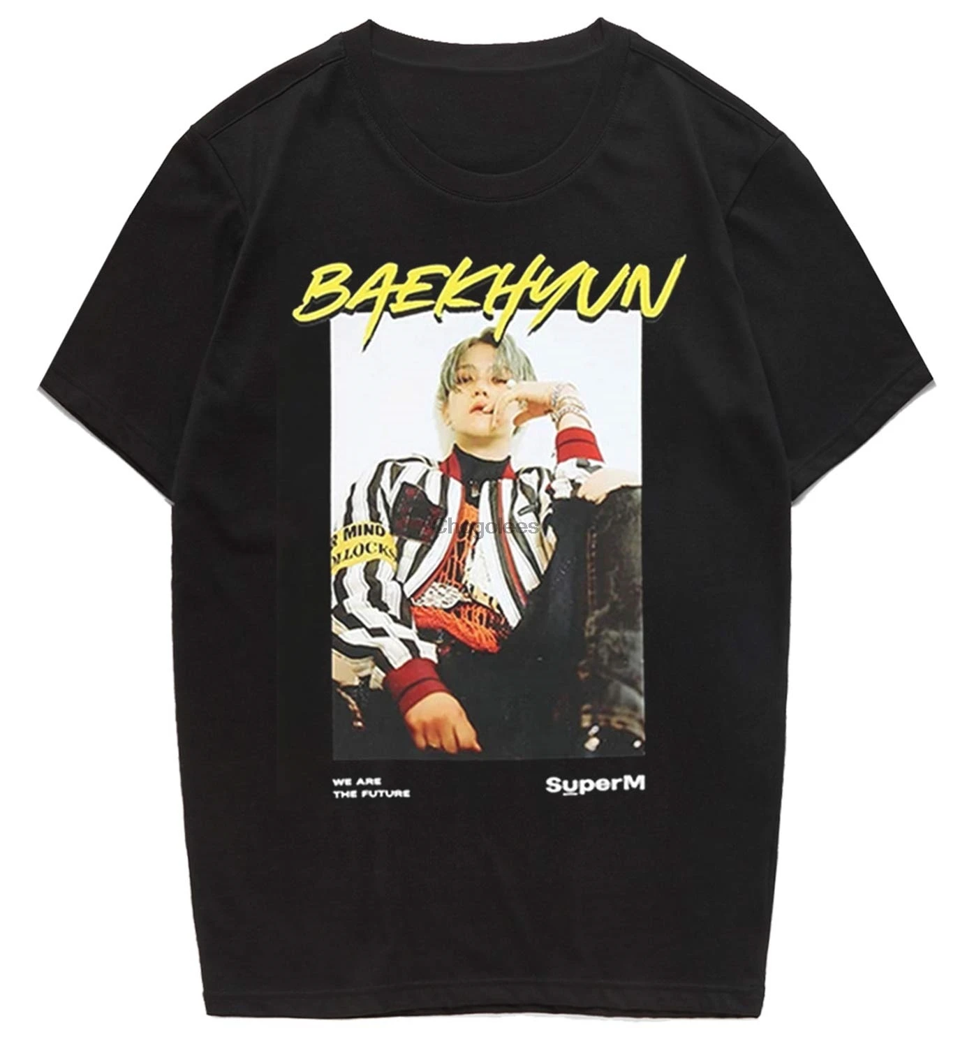 Футболка CHAIRAY Kpop SuperM футболка Baekhyun Mark Taemin Kai Ten унисекс товар | Мужская одежда
