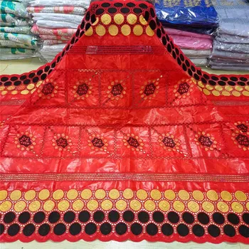 

2020 New arrival african Bazin riche fabric with beads embroidery lace / bazin riche dress material Nigerian 1L072710