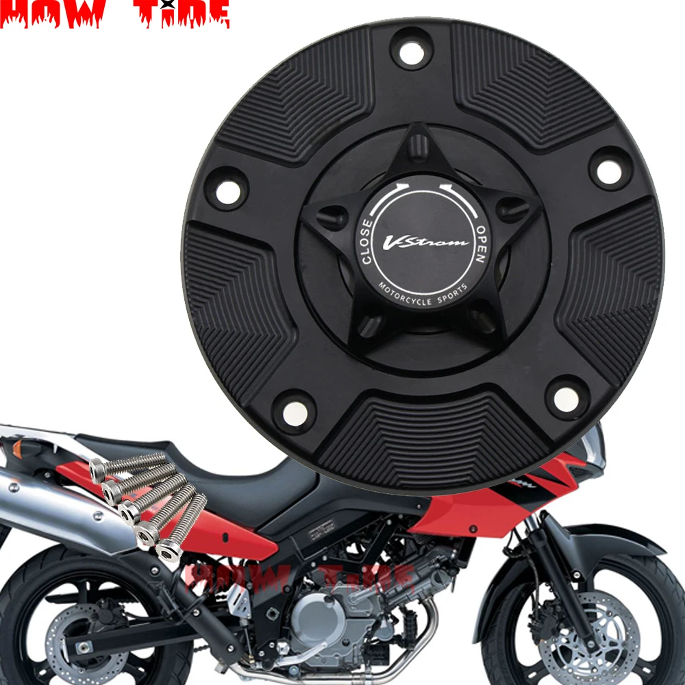 DL650 газовая крышка топливного бака для SUZUKI DL 650 V-STROM 2012- Мотоцикл с ЧПУ БЫСТРОРАЗЪЕМНАЯ крышка