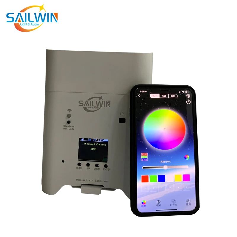 Freedoom 6X18W 6in1 RGBAW УФ батарея DMX питание приложение для управления телефоном