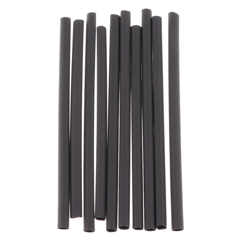 10 Pieces Heat Shrink Tubing Tube Sleeving Wrap Wire Cable Kit 2.5mm Black