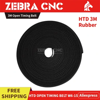 

Rubber Open Timing Belt HTD3M Width 6mm - 15mm Timing Transmission Belt for Machine Motion System 3M Rubber Belt