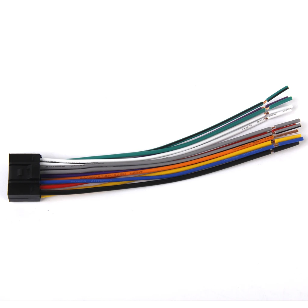 16-pin Connector Car Radio Stereo Wire Harness Plug Cable Cord For Kenwood | Автомобили и мотоциклы