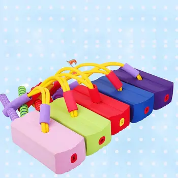 

Kids Toddlers Fun Foam Hopper Bounce Rubber Stick Jumper Bouncy Toy Children Squeaks Gifts for Girls Boys