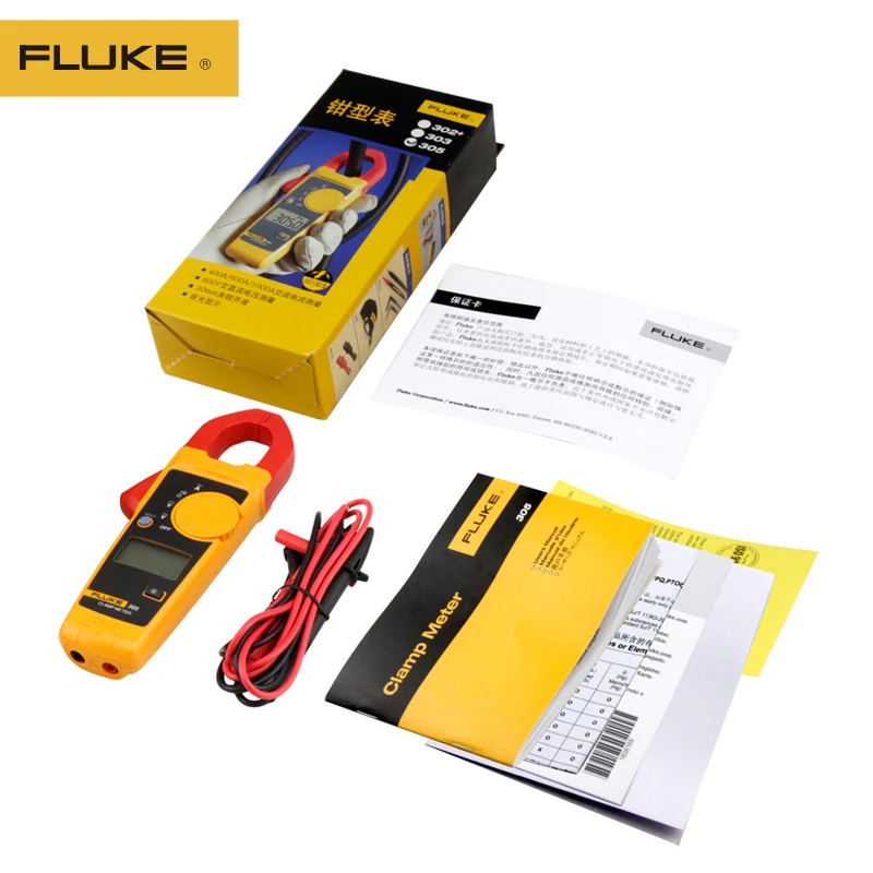 100% оригинал Fluke 305 клещи AC 1000A мультиметр амперметр|Токоизмерительные клещи| |