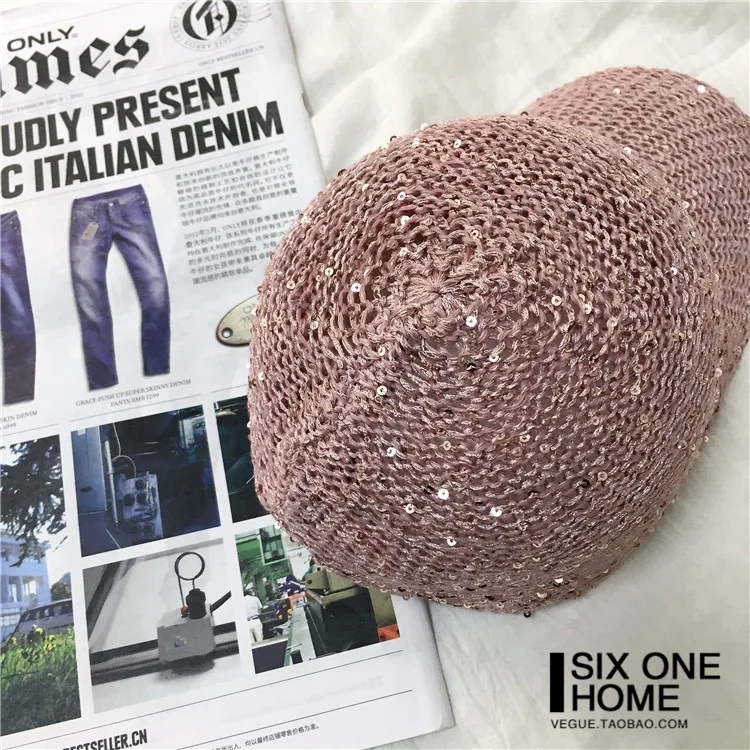 Baseball Cap Sequins Baseball Cap Women Snapback Mesh Breathe Caps Messy Bun Summer Hat Female Adjustable Hip Hop Hats glitter