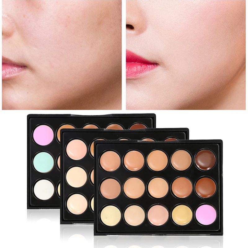 15 Colors Concealer Palette Foundation Makeup Cream Based Professional