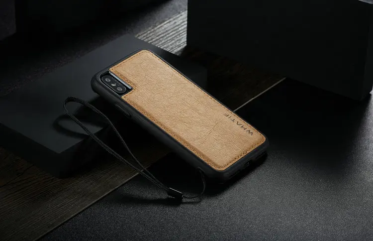 WHATIF для IPhone 8 7 6S Plus X чехол мягкий ТПУ крафт кожаный чехол s для Iphone 11 11Pro X XS Max XR защитный чехол