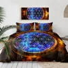 BeddingOutlet Flower of Life Bedding Sets Mayan Calendar Comforter Cover Abstract Ancient Bed Set Sacred Geometry Duvet Cover 6