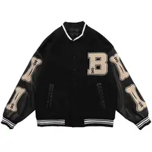 Stitching Baseball Uniform 2021 Spring And Autumn New Jacket Retro Loose Jacket Ins Street Fashion Brand