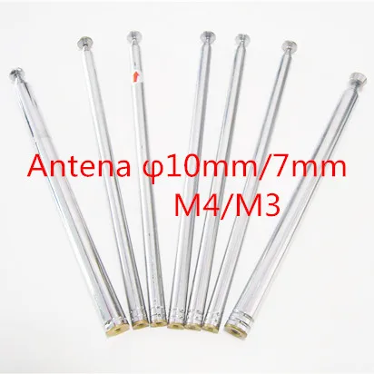 Новое поступление Antenas передатчик металлический стержень диаметр 10 мм M4 7 M3 для R/C