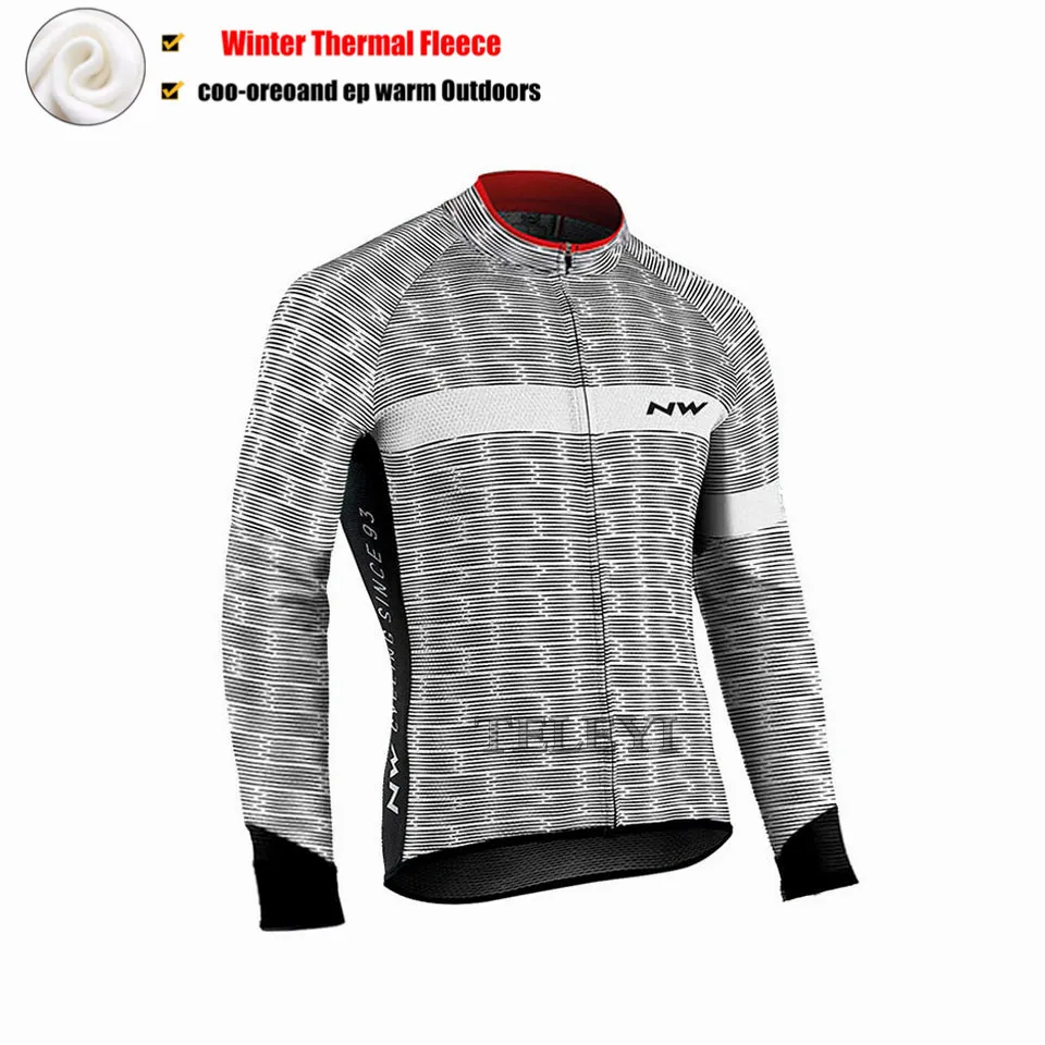 NW профессиональная команда, мужские куртки для велоспорта, Зимняя Теплая Флисовая Джерси для велоспорта, теплая одежда для горного велосипеда, куртка, несколько вариантов - Цвет: 3