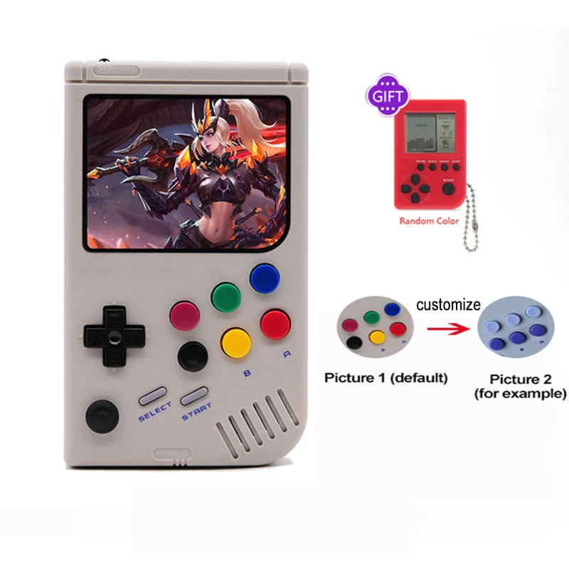 Ретро игровая консоль LCL-Pi Boy для Game Raspberry Pi 3A + портативная ручная Игровая