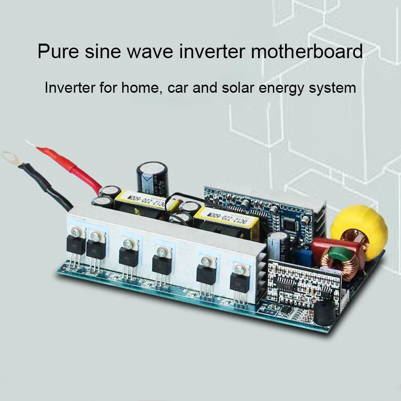 Синусоидальный инвертор основная плата 12V24V48V до 220V500W автомобильный преобразователь солнечной энергии
