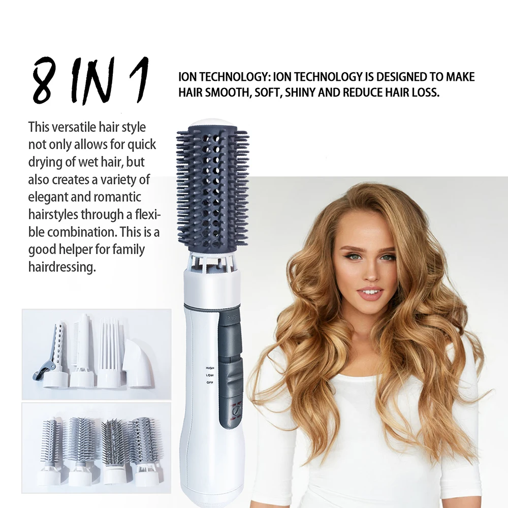 8 in 1 hair dryer brush
rotating hair dryer brush
hair dryer brush with 7 attachments
hair dryer brush for all hair types
best hair dryer brush
hair dryer brush with ionic technology
hair dryer brush with cool shot
One-step hair dryer and styler
one step hair dryer
Electric hair brush dryer
8 in 1 hair blower brush
Rotating hair styling tool