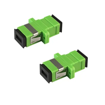 

50pcs/lot SC APC Simplex Optical Fiber Coupler SC Fiber Flange SC APC Connector