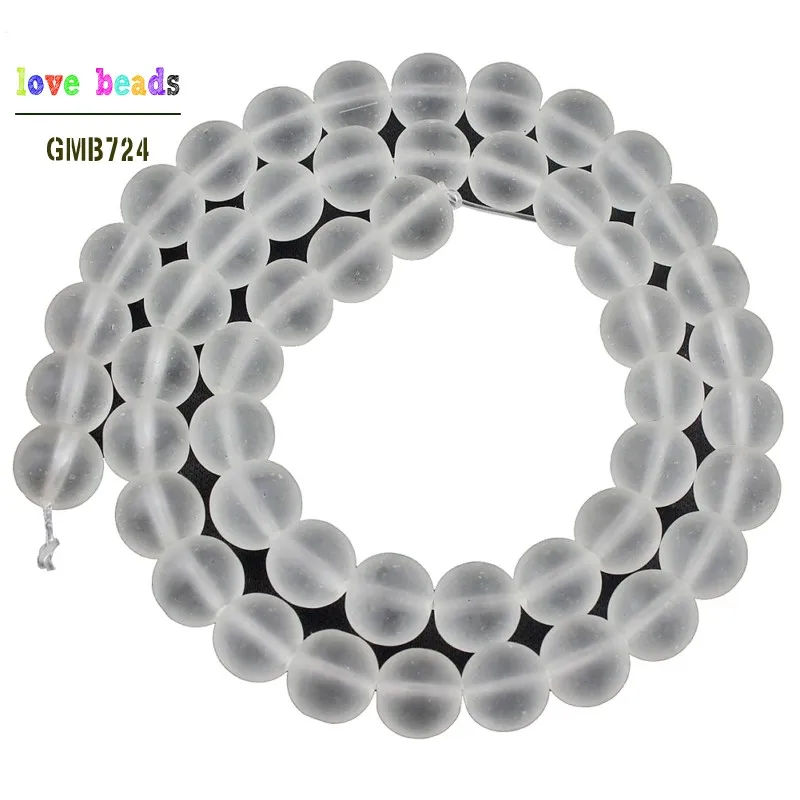 Matte White Crystal 4/6/8/10/12 мм с украшением в виде кристаллов Агаты бирюзой Aventurnes Unakites каменные бусины для изготовления ювелирных изделий 15 дюймов "сделай сам" для изготовления Браслеты - Цвет: Matte White Crystal