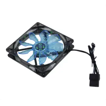 

Blue/Green Efficient Heat Dissipation Low noise Cool & Quiet 15 Blue/Green LED Desktop PC Computer Case Cooling Fan