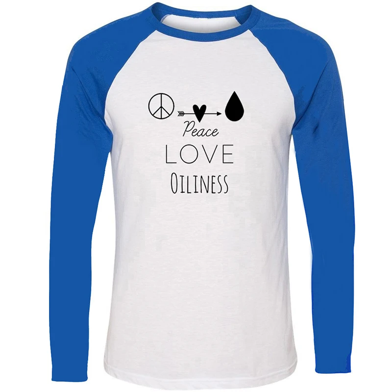 

Peace Love and Oiliness The Boss Train Hard or Go Home Go Hard or Go Home Design Mens Printing T-shirt Graphic Long Sleeves Tee