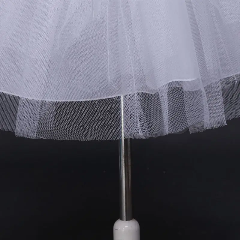 Детская классическая многослойная фатиновая юбка-пачка с цветочным рисунком для девочек; свадебное платье; подъюбник с завязками; Нижняя юбка принцессы в стиле Лолиты