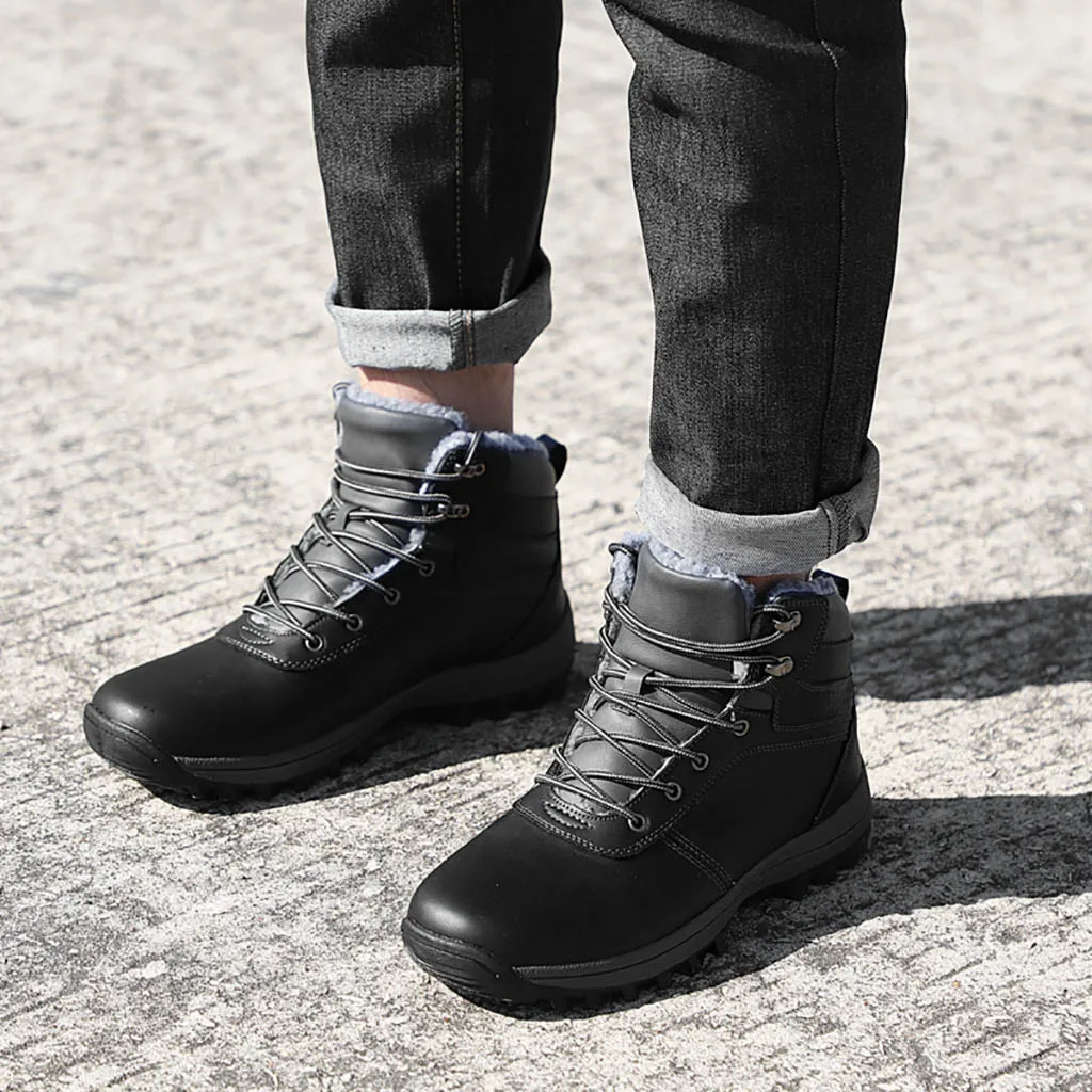 Новые уличные мужские кроссовки сохраняющие тепло удобные спортивные Нескользящие повседневные походные туфли# NN801