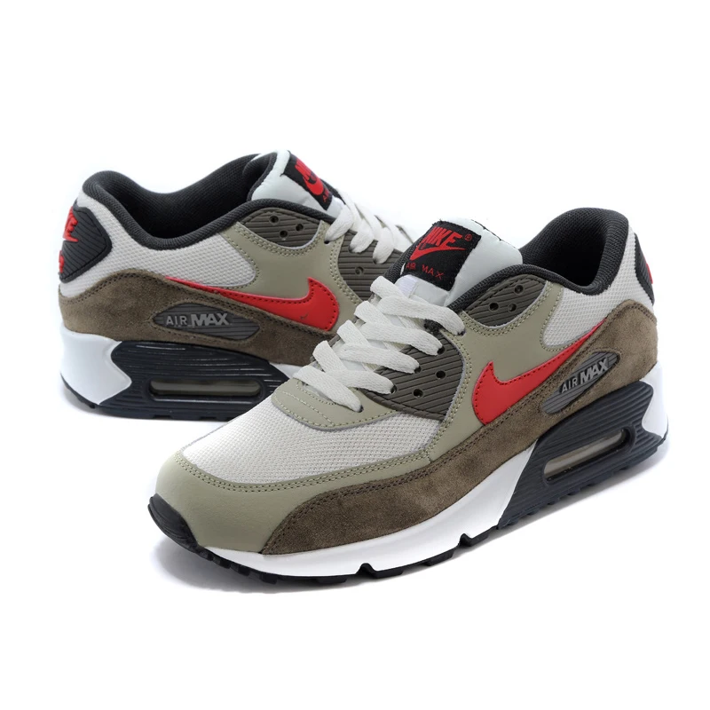 Оригинальные женские кроссовки для бега NIKE AIR MAX 90, спортивные уличные кроссовки, удобные, прочные, дышащие, 345017-601