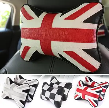 

England Flag Car Headrest Pillow Car Head Neck Pillow Seat Back Support Cushion Fit For BMW Mini Countryside Toyota Honda Opel