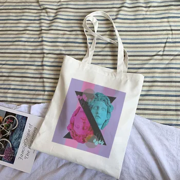 

Cute Cartoon Art Shoulder Bag Funny T-shirt With Vapor Wave Cartoon, Harajuku Punk For High-capacity Women Beautiful Informal