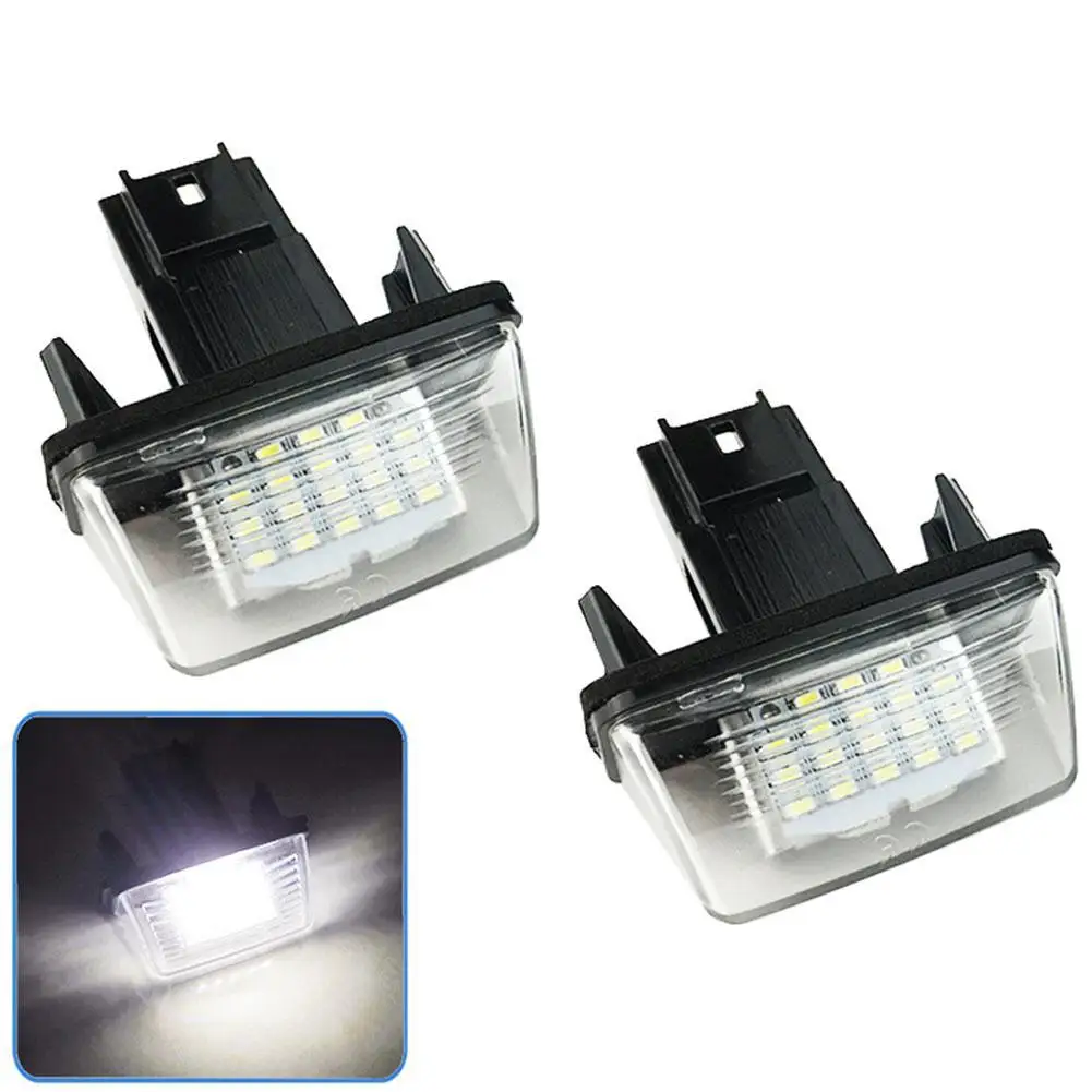 

2pcs/set Car License Plate Light LED Number Lamp for Peugeot Citroen 206/207/307/308 C3-C6 Car License Plate Light