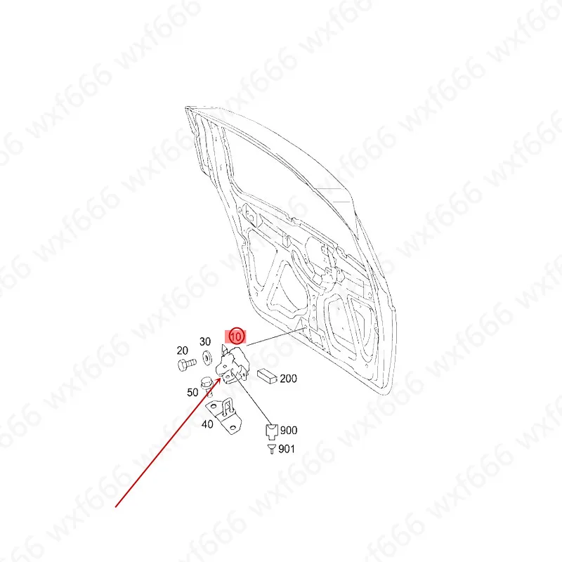 

Trunk lock block Tail lock block W169mer ced es-be nzB200 A160 A180 Rear tail lock hook Rear tail lock hook Luggage lock machine