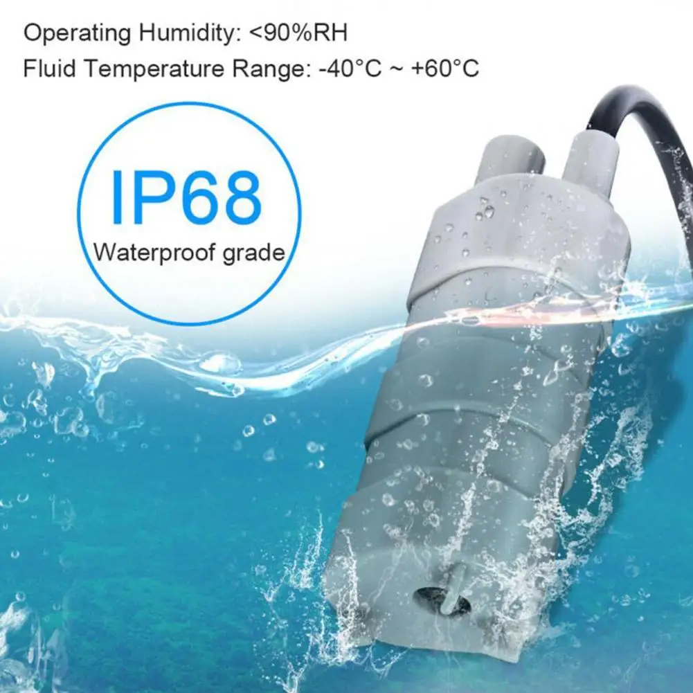DC 12V High Pressure DC Submersible Water Pump Micro Motor Water Pump For Garden Fountain Aquarium Summer For Camper