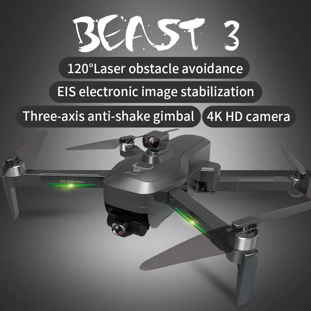 Квадрокоптер SG906 Pro3/Max EVO 3-осевой карданный 4K HD GPS Wi-Fi FPV |