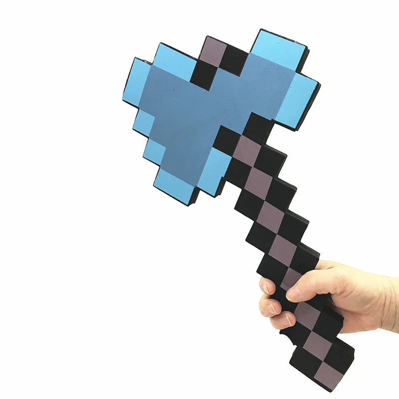2019Minecrafted голубой бриллиант меч мягкой eva игрушки из пеноматериала меч серый Кирка для детей Детские игрушки ремесла пенопластик листы для - Цвет: MY062501