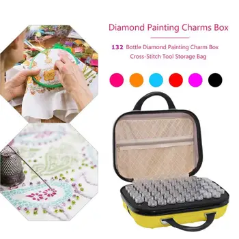 

Hot 132 Bottles Storage Box Diamond Painting Various Specifications Optional Fashionable Beads Container Cross Stitch Handbag