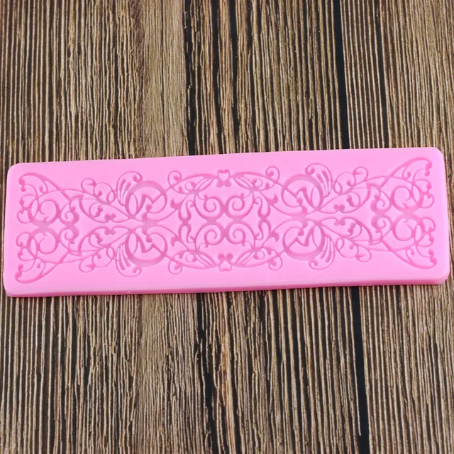 Virágcsipke Torta Szegély Szilikon Formák Diy Fondant Sütemény Díszítő Szerszámok Csokoládé Gumpast Polimer Agyag Cukorkapenék - Image 5