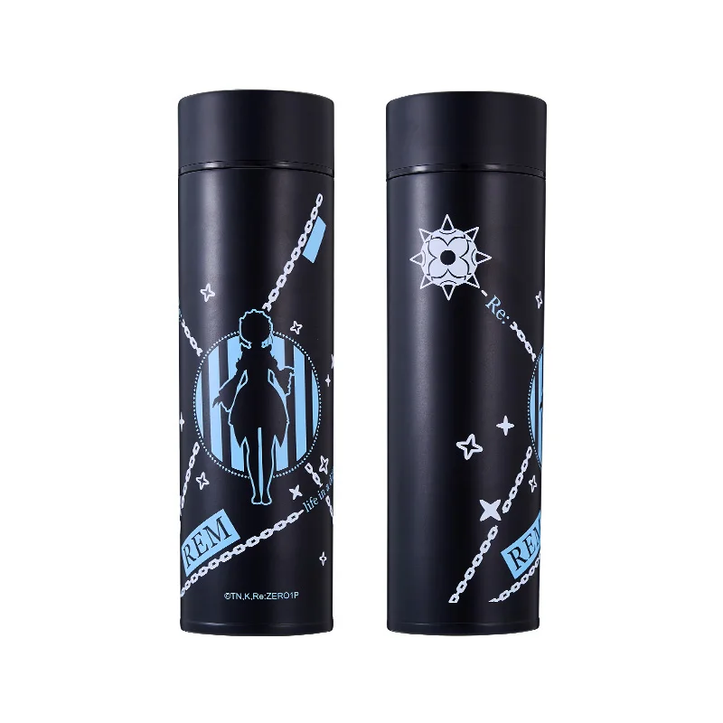 [Re:Radio Life in a different from zero] Re0 Anime Rem Thermos Steel Water  Bottle LED Display Temperature Sensing Cup Gift