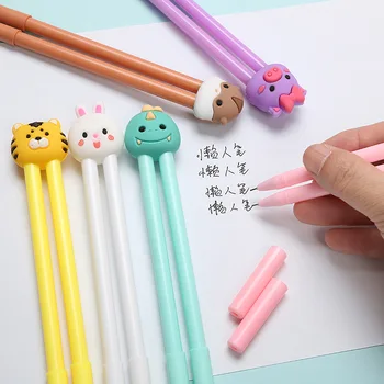 

30PCS Cute Lazy People Penalize Writing Artifact Students Use Lovers' Pens To Make Good Friends Gel Pens Stationery