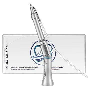 

Dentist Micro Surgery Handpiece 20 Degree Angle Dental Straight Nose Handpiece 1:1 Direct Drive For Surgical Burs
