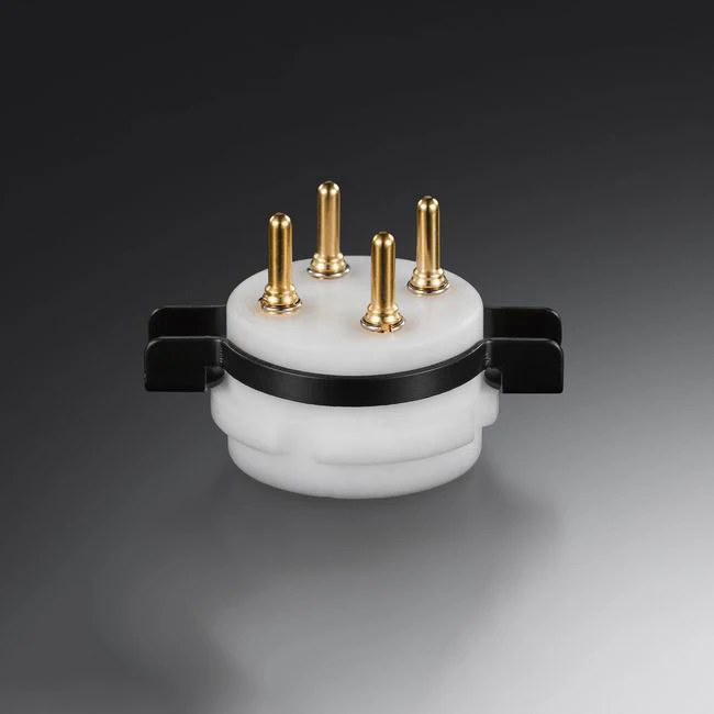 EIZZ 4 pin трубки держатель керамические позолоченные биполярный PCB гнездо трубки 300B 5Z3 2A3 обновления лазерной трубки питания amplifiier
