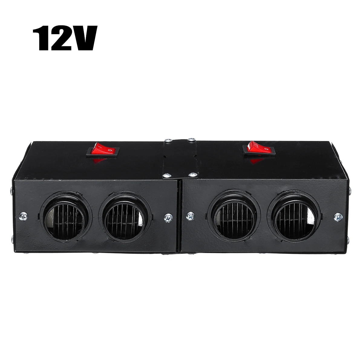 12V 1000 Вт Тепловентиляторы 12 В/24 В 4 отверстия для автомобиля, грузовика, зимние Авто обогреватели, теплая сушилка для окон, стекла, размораживатель, запотеватель, аксессуары для интерьера - Название цвета: 12V