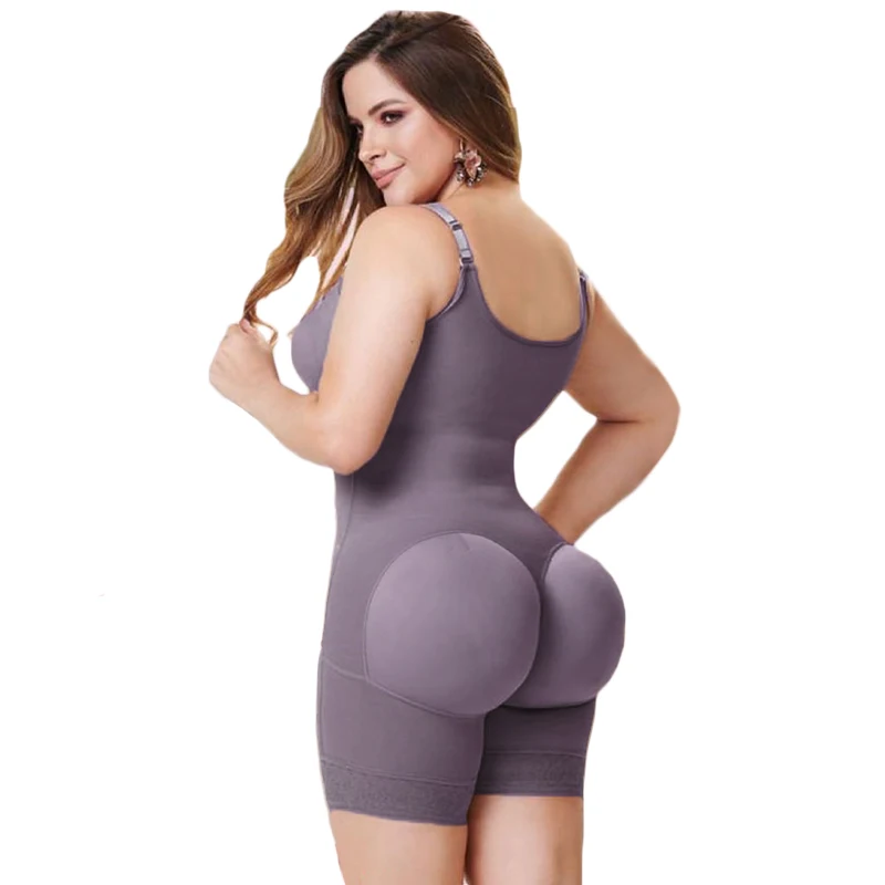 Faja Colombiana Mujer High Compression Wirdle With Sleeveless Bra Slimming  Bodysuit With Zipper Waist Trainer Body Shaper - AliExpress