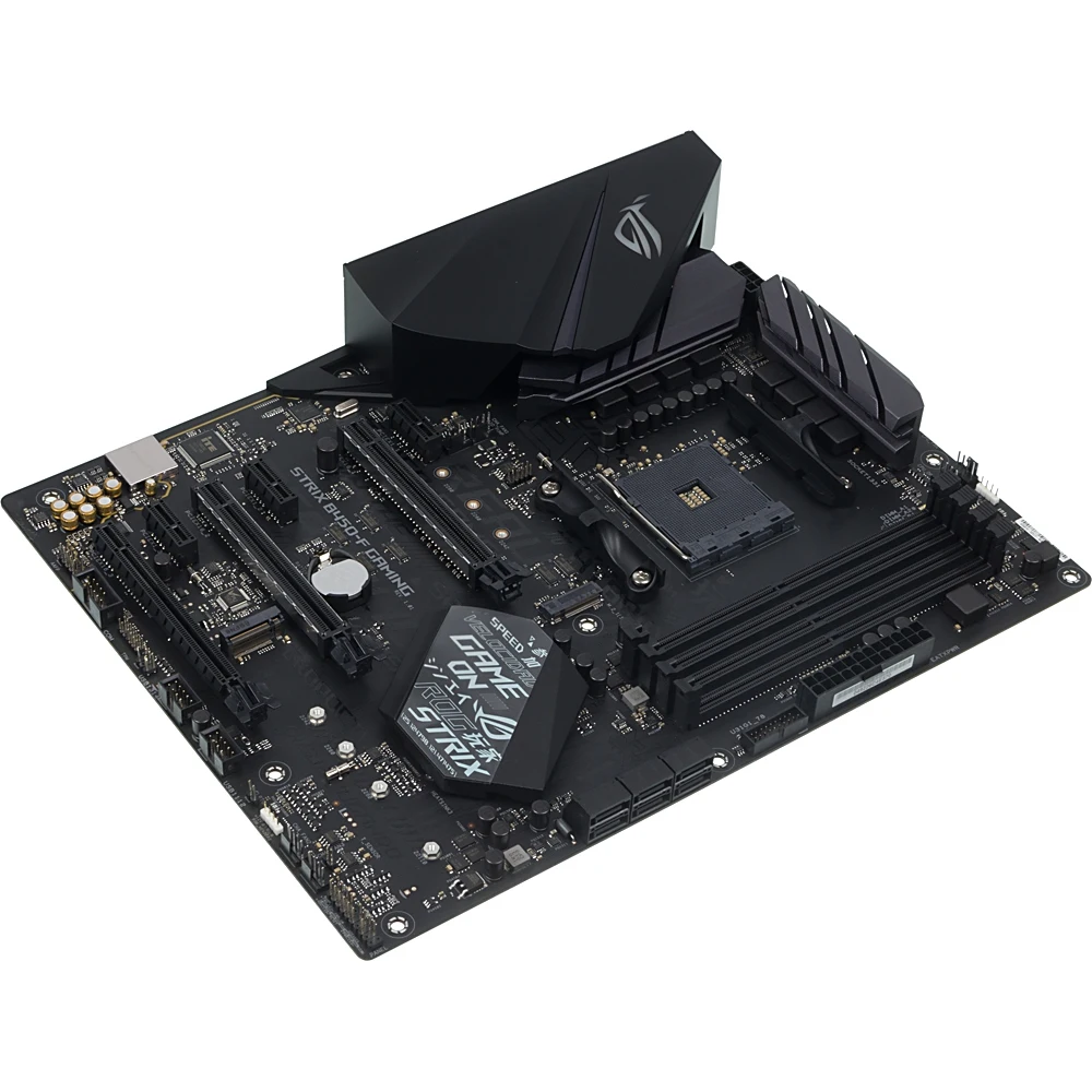Материнская плата Asus ROG STRIX B450-F GAMING Soc-AM4 AMD B450 4xDDR4 ATX AC`97 8ch(7.1) GbLAN RAID