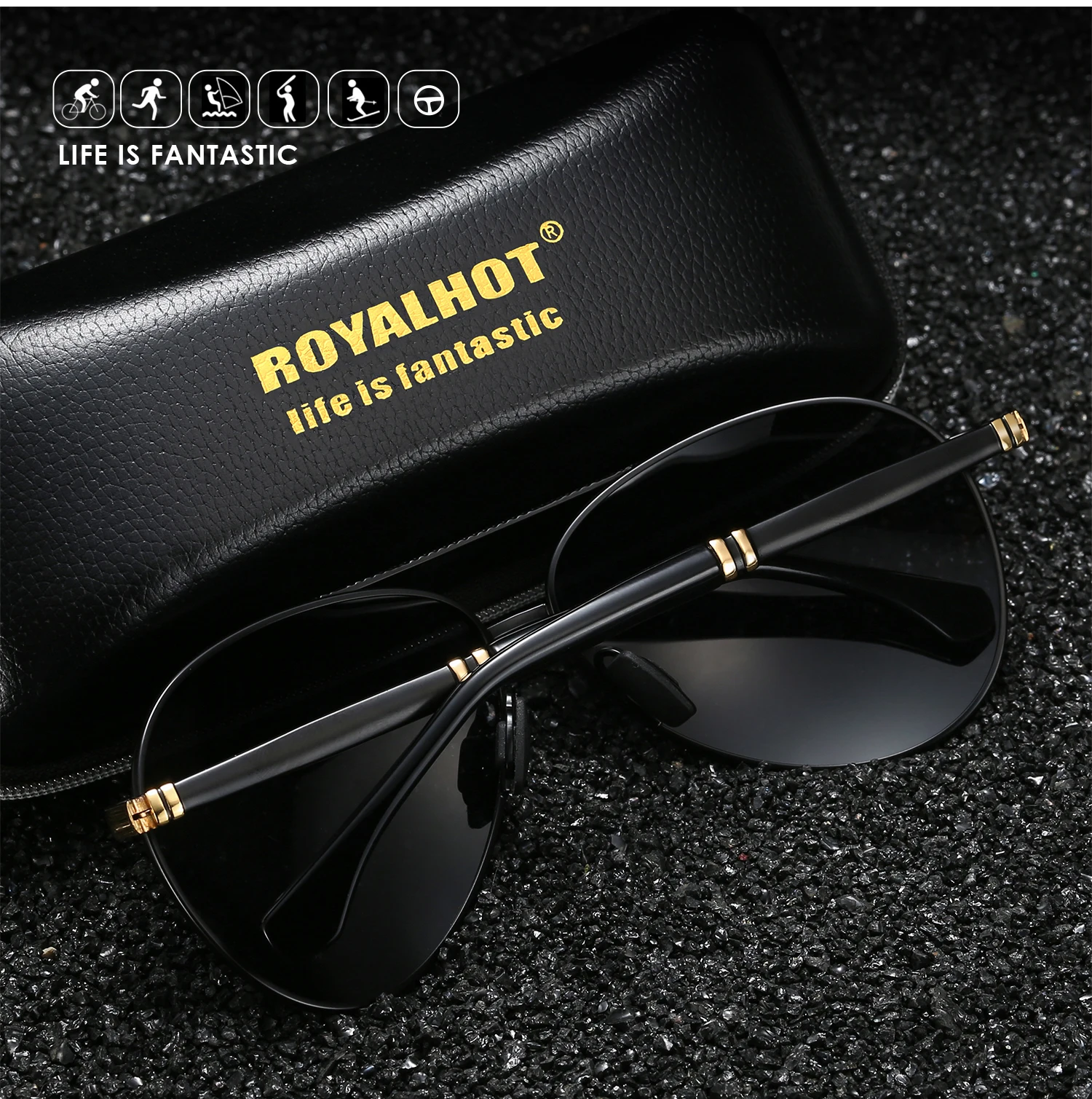 RoyalHot, мужские, женские, поляризационные, алой, овальная оправа, солнцезащитные очки, для вождения, солнцезащитные очки, оттенки, Oculos masculino, мужские, 900224