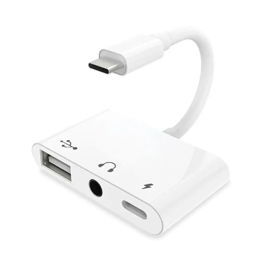 USB-C тип-c до 3,5 мм наушники AUX аудио и USB 2,0 Женский и PD адаптер питания для сотового телефона планшета