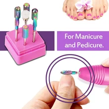 Профессиональный 7 шт гвоздь бор, фрезы, Насадки Набор шлифовальных головок маникюрные инструменты наборы ногтей искусство инструмент красота ногтей