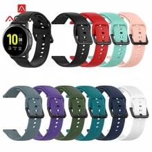 20 мм силиконовый ремешок для samsung Galaxy Watch Active2 40 мм 44 мм/Active/42 мм Huami Amazfit bip gear S2 браслет ремешок для часов